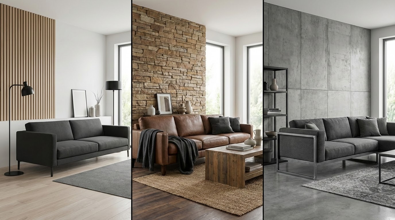 בחירת חיפוי קירות לפי סגנון הבית - דוגמאות לסגנונות שונים