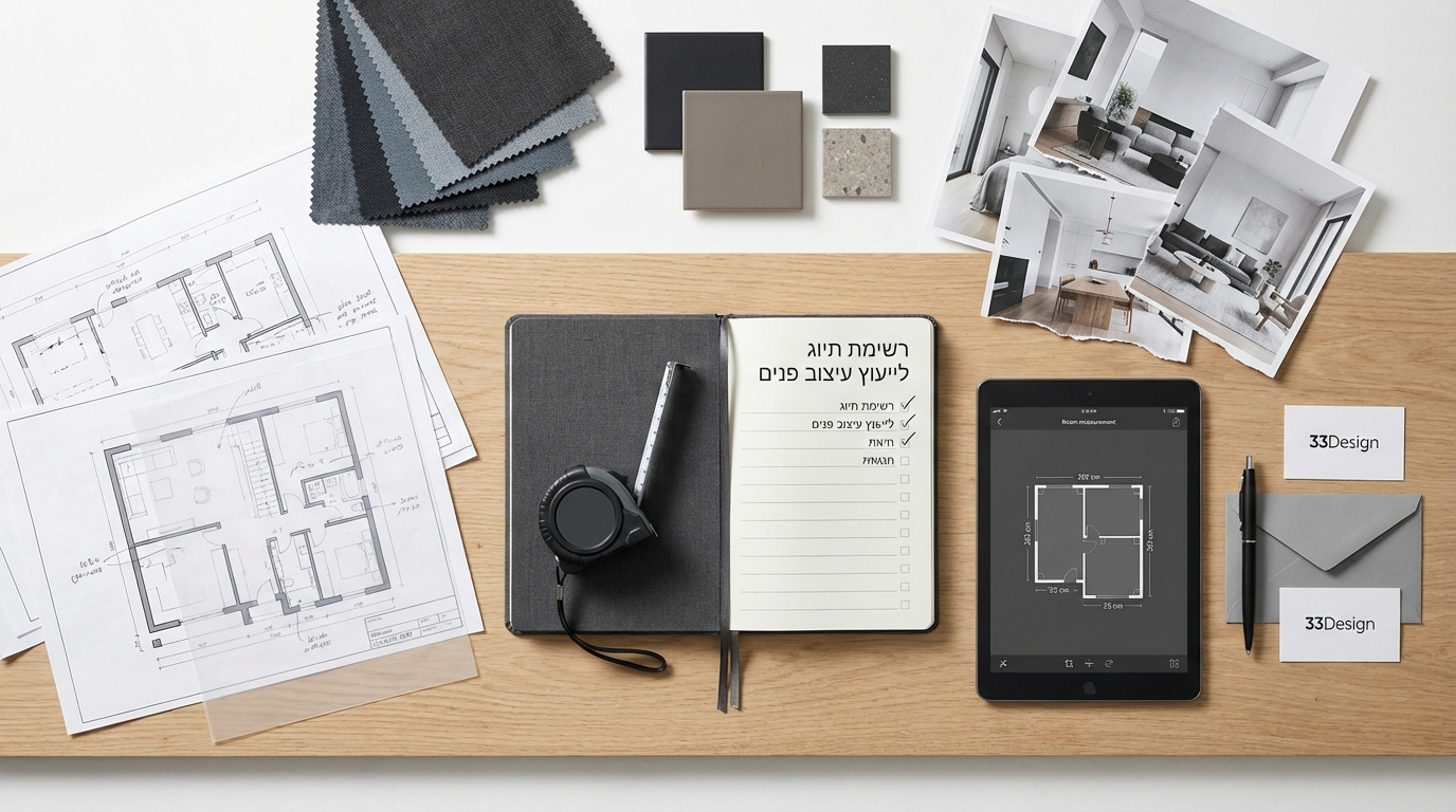 איך להתכונן לפגישת ייעוץ עיצוב פנים