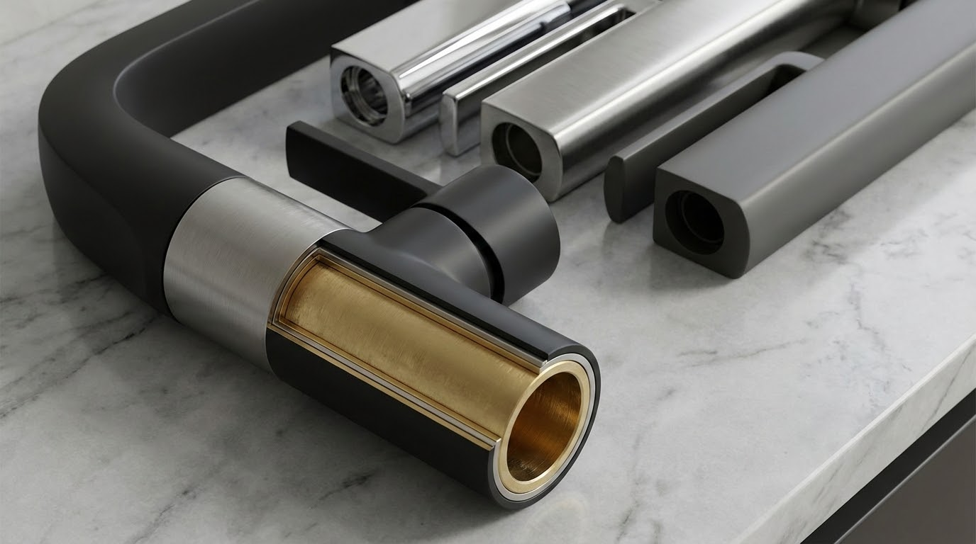 חומרים וציפויים לברזים איכותיים - נירוסטה, פליז וגימורים מודרניים