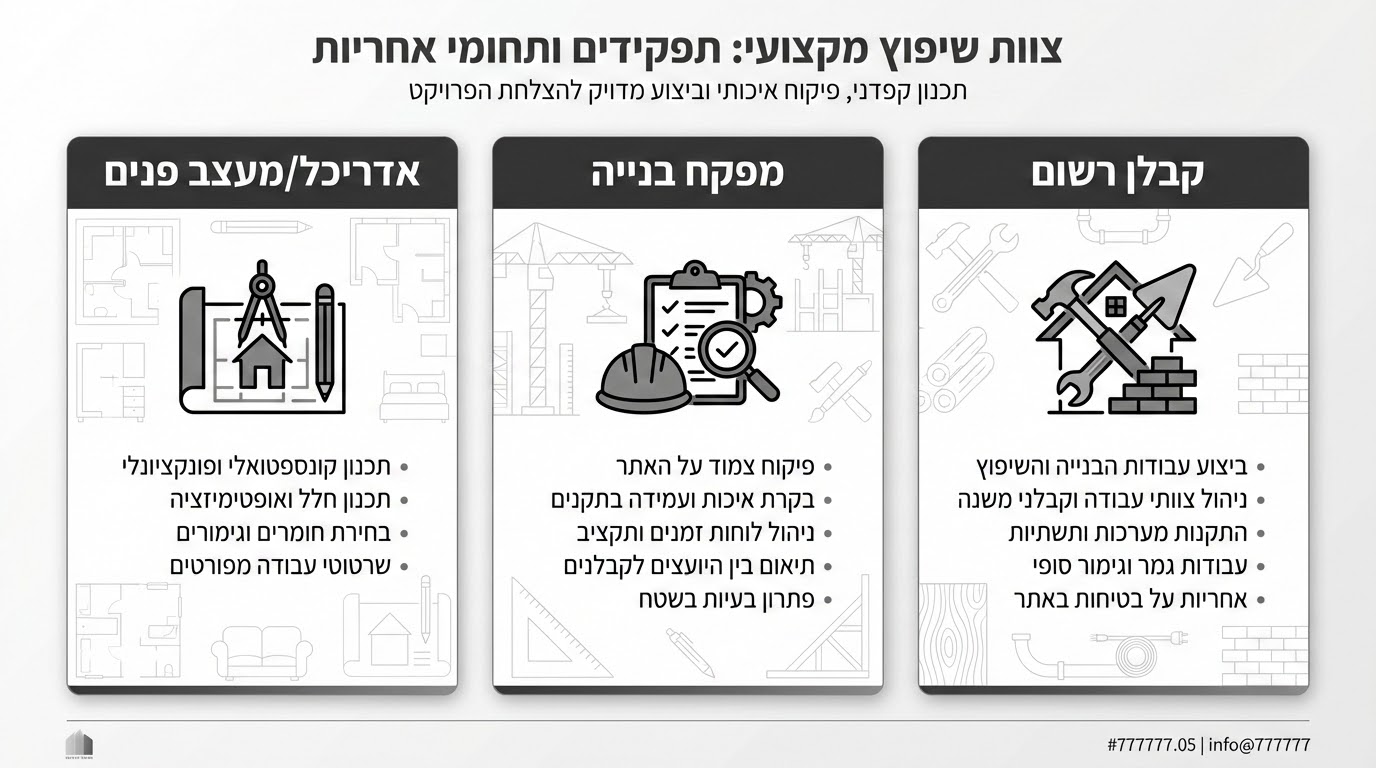 חשיבות הליווי המקצועי בשיפוץ דירה מוצלח
