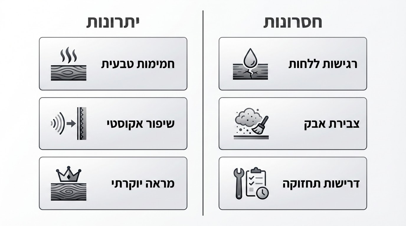 יתרונות וחסרונות של חיפוי עץ לקירות - סקירה מקצועית
