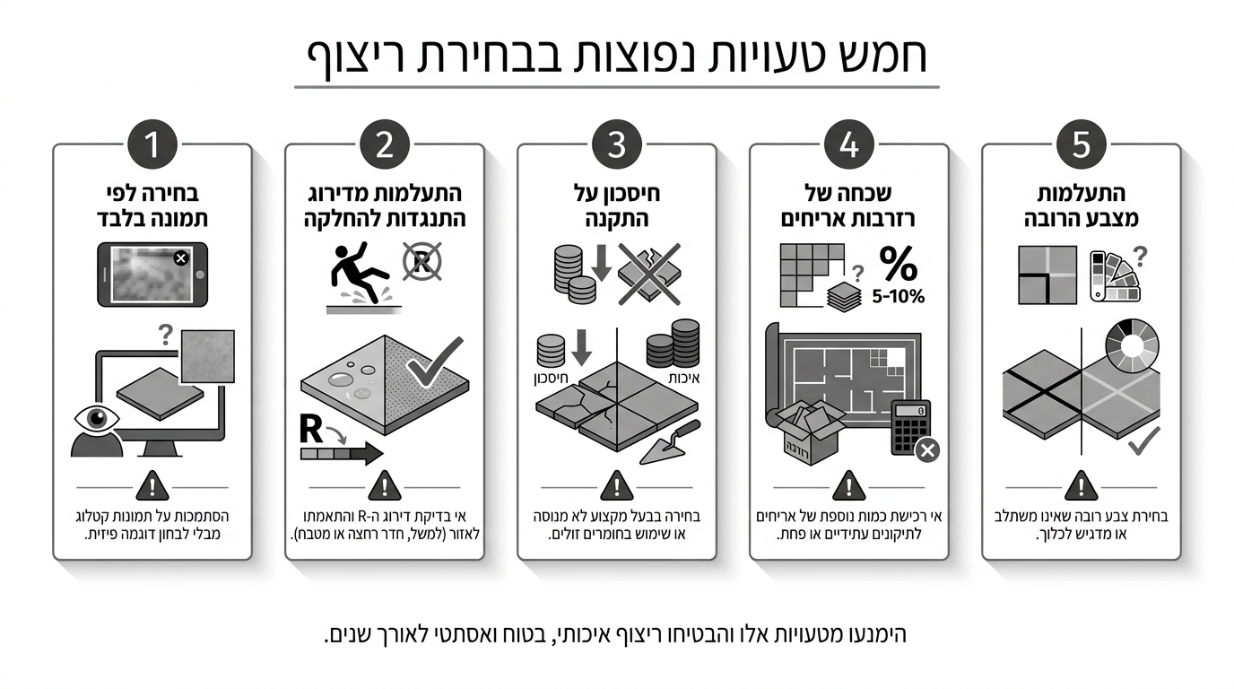 חמש טעויות נפוצות בבחירת ריצוף דמוי פרקט שיש להימנע מהן