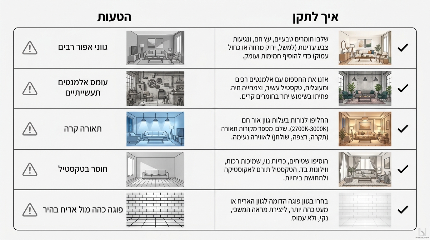 טעויות נפוצות בעיצוב תעשייתי מודרני וכיצד להימנע מהן
